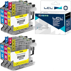 LCL suderinama rašalo kasetė LC-221 LC221 LC-223 LC223 XL LC223C LC223M LC223Y (2Cyan 2Magenta 2Yellow), skirta Brother MFC-J4420DW J4620DW J4620DW J4625DW J5320DW J5620DW J5620DW J5625DW