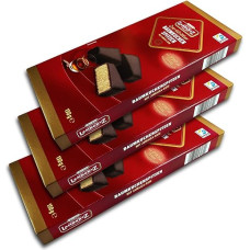 Lambertz Tree Cake Tops, Dark Chocolate with Jamaica Rum, 3 x 150 g, Pack of 3