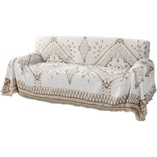 H.VERSAILTEX Dvipusis sofos užvalkalas, antklodė, sofos užvalkalas šunims, daugumos formų sofos baldų užvalkalas, apsauga su kutais, sekcijos sofos užvalkalas (XX-Large: 91 x 134 colių,