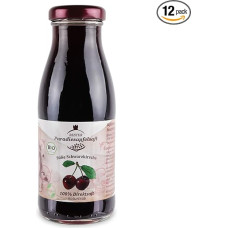Saldžiosios juodosios vyšnios 100% ekologiškos vyšnių sultys 12 x 250 ml