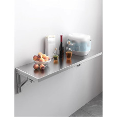 Edelstahl Klappwand Regal Schwimmendes Lagerregal mit Klammern für Wohnzimmer Balcony Badezimmer Fenstereinrichtung Raum(100x40cm/39.4x15.7in)