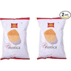 2 x San Carlo Rustica Chips, Patatine, Salted Potato Chips, 50 g, Potato Chips