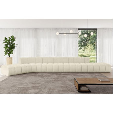 ALTDECOR Modulinė kampinė L formos kampinė modulinė sofa Kampinė kampinė sofa Gyvenamasis kraštovaizdis Cauchsofa Grindų sofa Minkšta sofa Solven L3-562 x 174 x 70 cm Smėlio spalvos