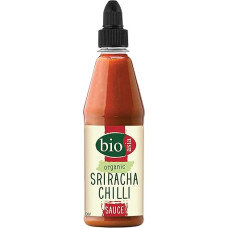 BIOASIA Organic Sriracha Chili Sauce, Fiery Hot Sauce Made of Red Chili Pepper, for Refining Wok Dishes, Rice Pans & Frying Noodles - 1 x 200 ml