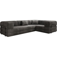 Luxusbetten24 Dizainerio sofa Lazy L Closed, pilkos spalvos laidas