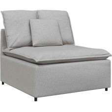 Modulares Mittelsofa Wolkengrau Textilene-Gewebe Komfortsitzgruppe für Wohnzimmer Model4104426