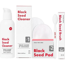 JAYU PET 3 etapų kačių spuogų priežiūros rinkinys, hipoalerginis valiklis nuo kačių spuogų, juodo smakro (1EA), dvipusės pagalvėlės, kačių spuogų smakro gydymo servetėlės (30 pakuočių) Minkštas