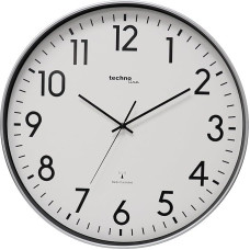 Technoline XXL Radio Wall Clock WT8998 50 cm Station Clock XXL Wall Clock Silver