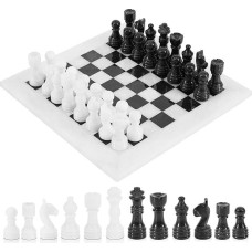 Radicaln Juodai baltas šachmatų žaidimas Rankų darbo marmurinių šachmatų rinkinys