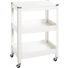 HAKU Möbel serviravimo vežimėlis, baltas, metalas, matmenys: Ketaus stalviršis: š. 50 x v. 75 x g. 32 cm, stilius: Šiuolaikinis