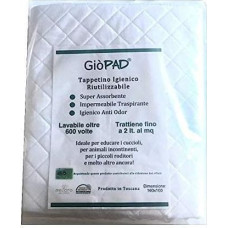 Gio'Pet Tappetino Lavable Extra Asorbar Cani, Cavie, Furetti. Italijoje pagamintos 4 dydžių higieninės šėryklėlės. Neperšlampa, slopina kvapą, nekenkia aplinkai. Joje galima naudoti ir kitus drabužius. Talpina 2 litrus PIPI
