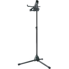 K&M 19775 Tablet PC Tripod Black Biobased Plastic - Tiltable Folding Mount for Popular Brands - Tripod