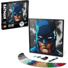 LEGO 31205 Art Jim Lee Batman Collection Wall Art with Joker or Harley Quinn, amatų dovanų idėja jam, jai, vyrams, moterims, amatų rinkinys ir meno paveikslas suaugusiesiems, 
