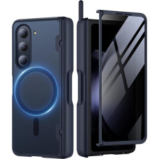 MOBOSI For Z Fold 5 Case with Screen Protector to Prevent Peeping on the Front, Compatible with Magsafe, Galaxy Z Fold 5 Case with Front Screen Protector with S Pen Holder, Black