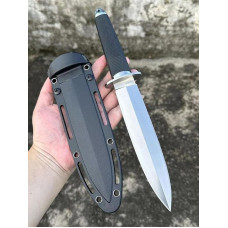 Generisch TEERMA PD5 Integruotas kaltinis tiesus peilis su fiksuotu ašmeniu, išgyvenimo peilis, puikus bušido peilis lauke, medžioklinis peilis, žvejybinis peilis su fiksuotu ašmeniu