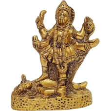 Purpledip žalvario stabas Durga (Kali, Parvati arba Adishakti): reta kolekcinė statulėlė (12411)