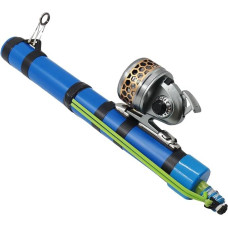 Angelrute - Leichtgewichtiges Schleuder Design,Wanderangelrute mit Schleuderdesign,Für Barsch Forelle Wels Salzwasser Süßwasser Ufer Pier Fluss Teich Unterwegs