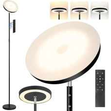 Floor Lamp, 36 W/3600 LM Super Bright LED Modern Floor Lamp, 3 Colour Temperatures Torchiere Sky Lamps, Dimmable Reading Light, Remote Control & Touch Control for Living Room, Bedroom, Office (Mono