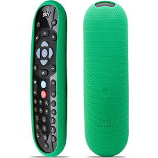 Inbrackets Sky Q Remote Control Case - Shockproof Protective Case for the Latest Sky Q Remote EC202 - Premium Durable Silicone Honeycomb Texture (Green)