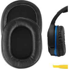 Geekria Ersatz-Ohrpolster, passend für Turtle Beach Ear Force Stealth 700, 450, 420X, 600, 500P, Ear Force XO SEVEN Gaming-Headset, Ohrpolster, Reparaturteile (abgerundeter quadratischer PU-Schaum)