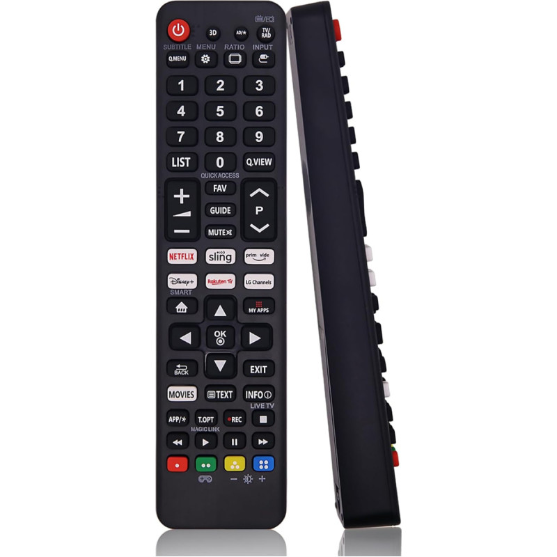 Universal Remote Control for LG TV Remote Control Compatible with All LG LED HDTV HDR Smart TV, LG Smart TV Remote with Prime Video, Disney, Netflix, LG Channels Button