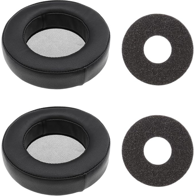 1 Pair Ear Pads Compatible with AKG K701 K702 Q701 Q702 K601 K612 K712 Ear Pads Protein Leather Earpads Repair for Earphones Black