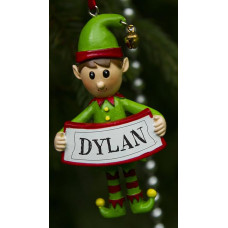 Boxer Gifts Dylan Elf Decoration, Ceramic, Multi-Colour, 8 x 4.5 x 2 cm