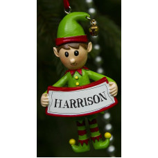 Boxer Gifts Harrison Elf Decoration, Ceramic, Multi-Colour, 8 x 4.5 x 2 cm