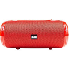 HYKU - 537 Portable Bluetooth Speaker with Hands-Free Microphone, Waterproof and FM Radio Function (Red)