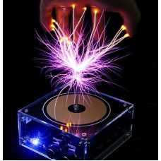 Musical Coil, Dual Mode Bluetooth Generator Arc Plasma Speaker, Touchable Safety Artificial Flash Toy, Teaching Model for Electric