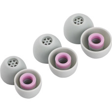 Linsoul Kiwi Ears Flex Earplug Tips, Replacement Silicone IEM Tips, 3 Pairs, Size S/M/L, for KZ ZS10 Pro, Orchestra Lite, Cadenza Wired/Wireless Headphones (Grey/Pink)