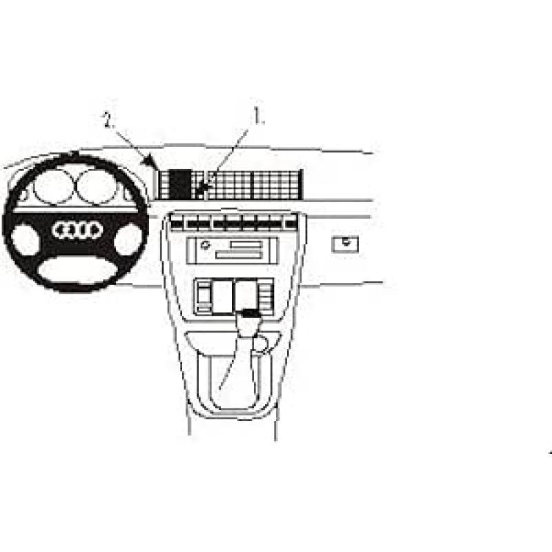 Brodit 852169 Proclip Mount for Audi A4 Avant 95-01/A4 Sedan