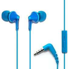 PANASONIC RP-TCM125-A TCM125 Earbuds with Remote And Microphone (Blue)