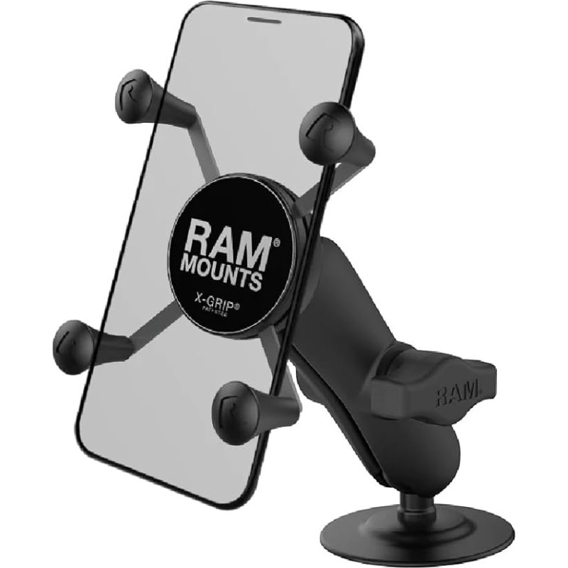 Ram Mount rap-b-378-un7u Black Telephone Mount/Stand – Telephone Mounts & Stands (Black, Composite, Stainless Steel, 10.8 cm, 22.2 mm, 204 g)