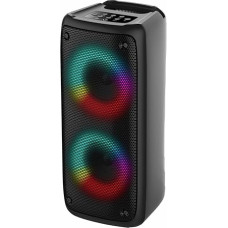 Majestic Fire 2 Bluetooth Speaker, 3 LED Light Effects, USB/MicroSD/AUX-IN/MIC, Rechargeable Battery, TWS Function, Carry Handle