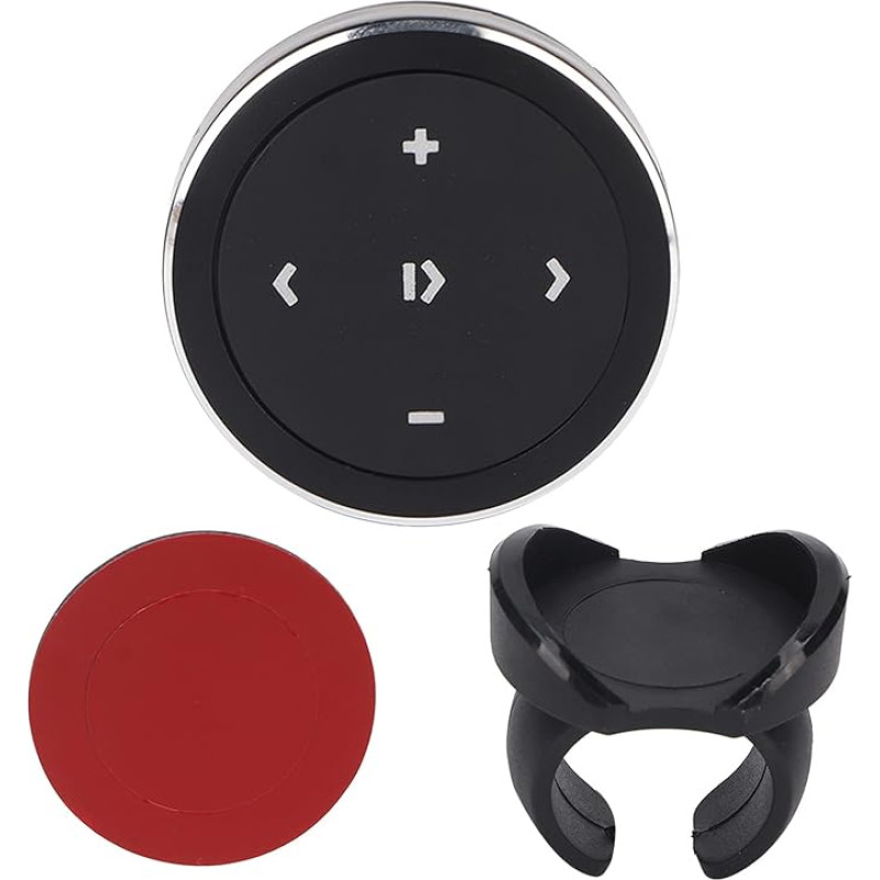 Button Bluetooth Remote Control Kit, for iOS and Android, for Steering Wheels, Bicycle Handlebars, Selfies and Video Recording with the Remote Shutter Button