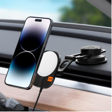 Spigen OneTap Pro 3 15W MagSafe Car Mount with Charging Function, Dashboard Charger, Wireless Car Mobile Phone Holder with Charging Function, Compatible with iPhone 16 15 14 13 12 Pro Max Pro Plus