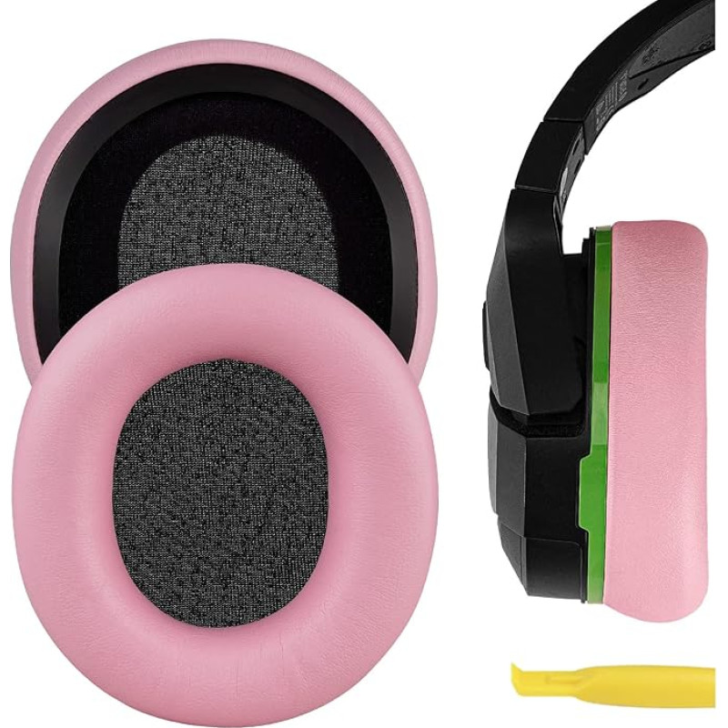 Geekria Replacement Ear Pads Compatible with Turtle Beach Stealth 600, 400, 500X, 700X, 420X, Ear Force XO SEVEN, XP500, PX5, PX4, X42 Gaming Headphone Ear Pads, Headset Ear Pads (Pink Protein