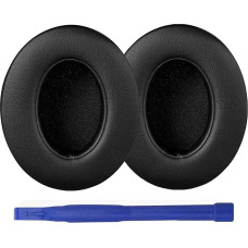 Aiivioll Replacement Protein Leather Earpads Compatible with Beats by Dr.Dre Studio 2 Studio 3 B0500 B0501 Wireless Over Ear Headphones with Memory Foam (Black)