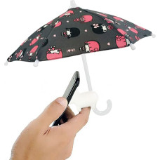 VIVOUNITY Cute Phone Stand - Outdoor Phone Parasol Holder for Hand,Creative Desktop Adorable Pig Phone Holder Durable Silicone Suction Cup Universal (Grey)