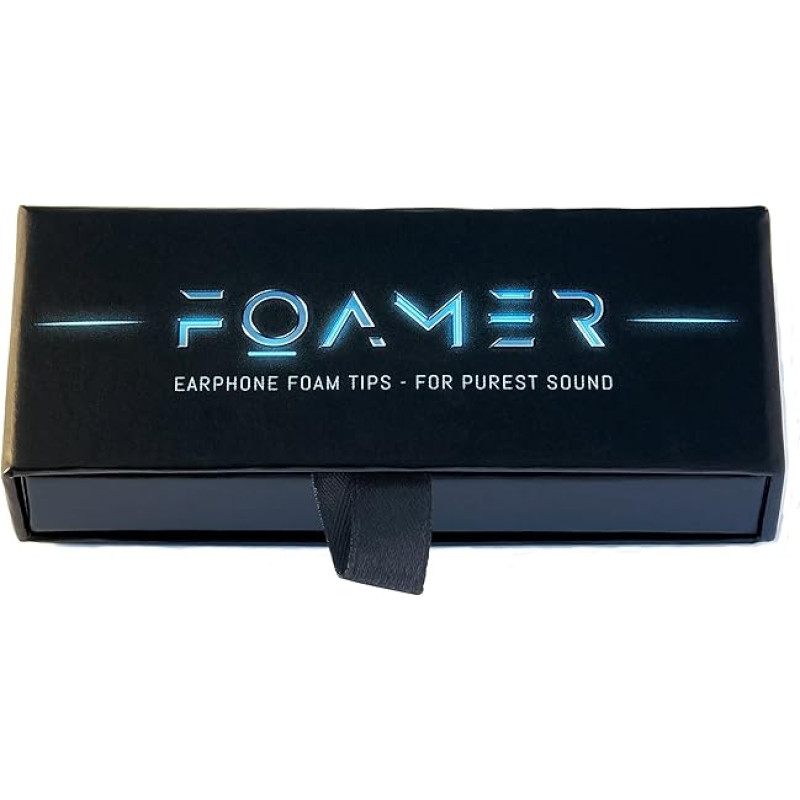 FOAMER F5.5 (M 6) • 6 Pairs Attachments for Pioneer SE-CH9T / 5T / EST - KEF M200 - Plantronics Blackbeat Go 3 / SAVI 3 • Upgrade for Support & Comfort & Sound • Memory Foam Tips