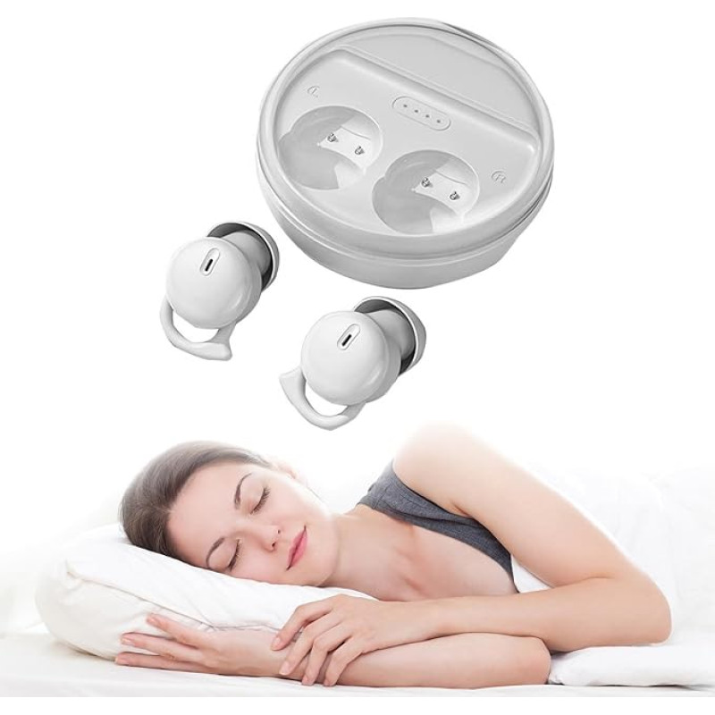 Mini Wireless Bluetooth Headphones for Side Sleepers In-Ear Invisible Smallest Sleep Bluetooth Earphones for Small Ears Side Sleepers Noise Cancelling Sleep Headphones Sports Headset