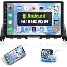 [1G+32G] auometo Android 13 Car Radio for Mercedes-Benz W204 (2007-2010), 9 Inch Capacitive Touchscreen Radio with WiFi GPS Bluetooth FM/RDS USB Mirrorlink + Canbus + Reversing Camera