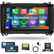 Hodozzy Android Car Radio for Mercedes Benz B200 2008-2011 B-Class W169 W245 Viano Vito W639 Sprinter W906 Carplay Android Car, Radio 9 Inch Touchscreen Radio Bluetooth Navigation WiFi FM Camera