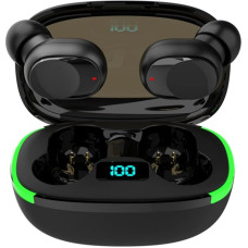 Bluetooth Headphones, Wireless 5.3 HiFi Stereo Sound, In-Ear Headphones Bluetooth with Mic, with LED Power Display, IPX4 Waterproof, Button Control for Work/Sports