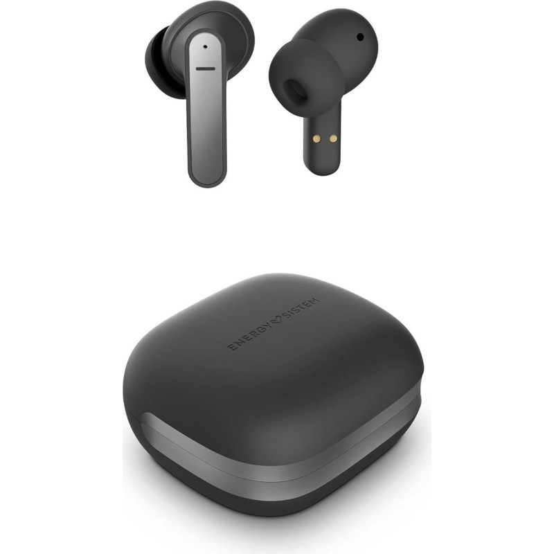 Energy Sistem Travel 6 ANC True Wireless Headphones (TWS, ANC, Long Battery Life, Quad Mic Voice Calls)