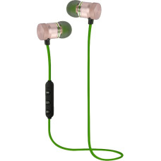 Woxter Airbeat BT-7 Green Wireless Headphones, Bluetooth, Battery, Control Buttons, Bonus Magnet, Hands-Free, Green