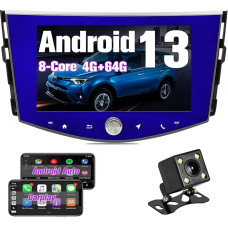 DDKUS Car Radio for Toyota RAV4 2006-2012, Android 13 Car Radio Con Navigatore Octa Core 4GB RAM 64GB ROM, 8 Inch Stereo Bluetooth Car Support CarPlay Android Car