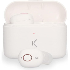 KSIX Free Pods 100% Wireless Headphones with Microphone (White)