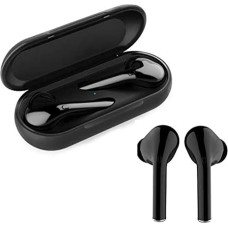 LinQ Wireless Earbuds, Bluetooth 5.0 Wireless Headphones, Stereo Sound, In-Ear Sports Headphones with Portable Charging Case, Compatible with Android and iOS Devices (Black)